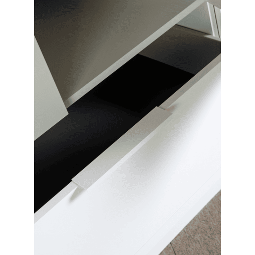 Roupeiro ESPRESSO 162x200cm portas batentes e 2 gavetas branco