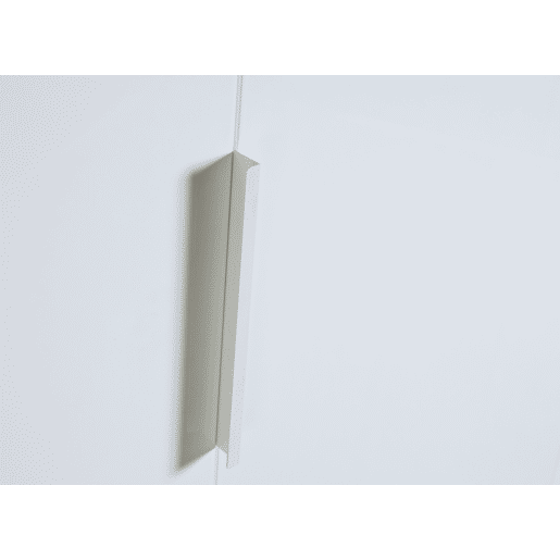 Roupeiro ESPRESSO 122x200cm portas batentes e 2 gavetas branco