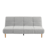 Sofá cama 3 lugares CALIA cor cinza