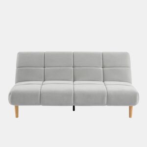 Sofá cama 3 lugares CALIA cor cinza