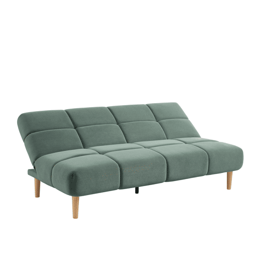 Sofá cama 3 lugares CALIA cor verde água