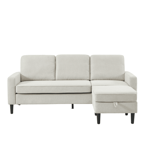 Chaise longue reversível SHEYLA cor bege