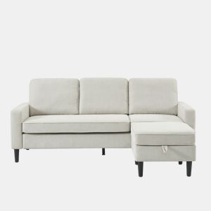Chaise longue reversível SHEYLA cor bege