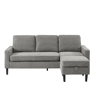 Chaise longue reversível SHEYLA cor cinza claro