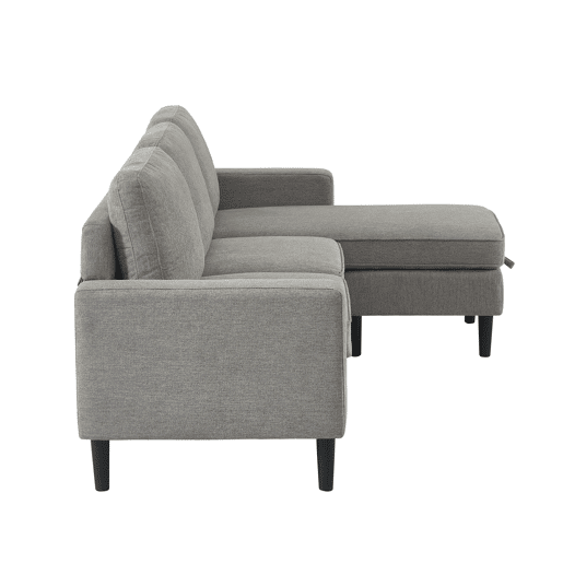 Chaise longue reversível SHEYLA cor cinza claro