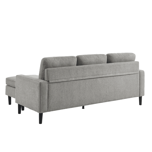 Chaise longue reversível SHEYLA cor cinza claro