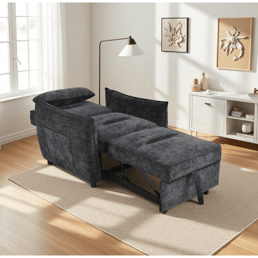 Cadeirão com cama MIKADO cor azul