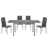 Conjunto mesa e 4 cadeiras TOKYO cinza