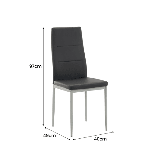 Conjunto mesa e 4 cadeiras TOKYO preto