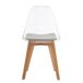 Pack de 4 sillas de comedor SALLY Pack de 4 sillas de comedor SALLY Transparente
