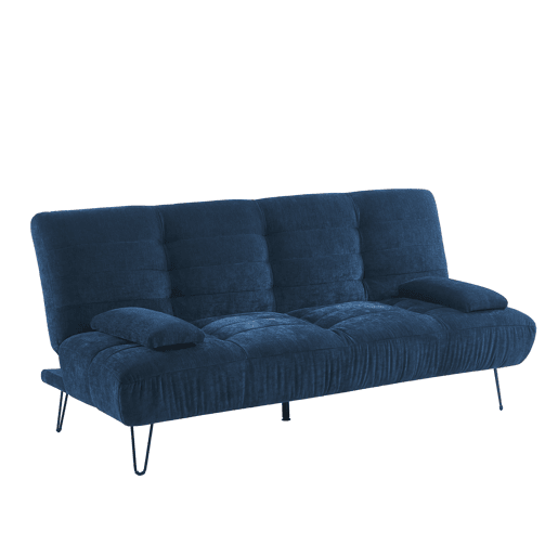 Sofá cama 3 lugares ANDER cor azul Sofá cama 3 lugares ANDER cor azul