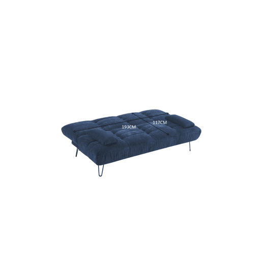Sofá cama 3 lugares ANDER cor azul Sofá cama 3 lugares ANDER cor azul