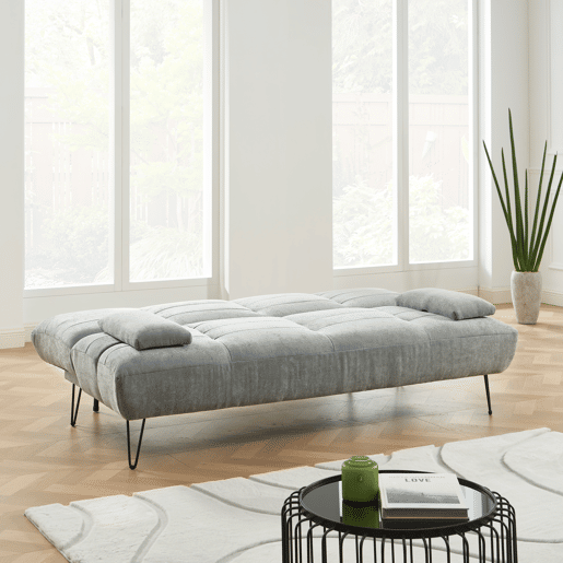 Sofá cama 3 lugares ANDER cor cinza Sofá cama 3 lugares ANDER cor cinza