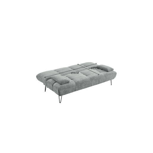 Sofá cama 3 lugares ANDER cor cinza Sofá cama 3 lugares ANDER cor cinza