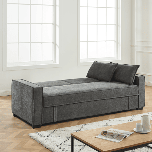 Sofá cama 3 lugares RONAN cor azul Sofá cama 3 lugares RONAN cor azul