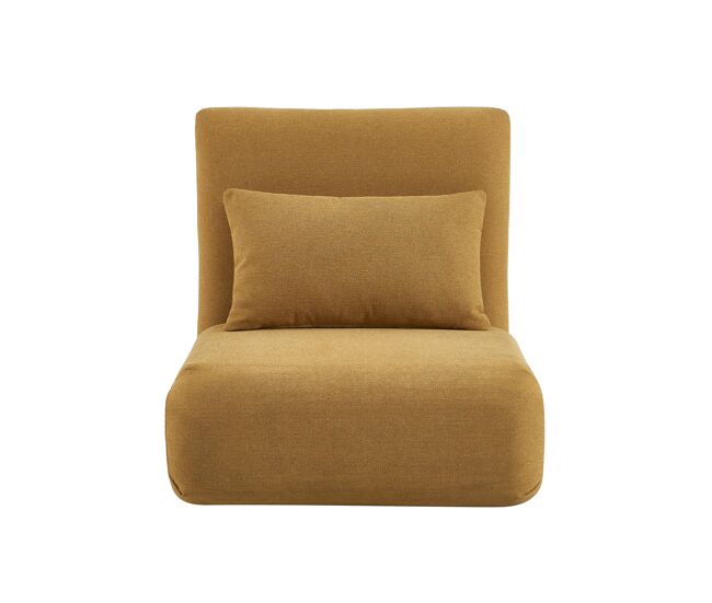 Sillón con cama twist color mostaza