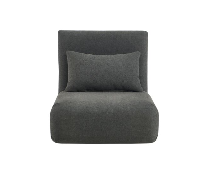 Sillón con cama twist color gris oscuro