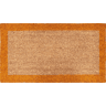 Felpudo CAIRO BORDO 40x70cm fibra de coco cor laranja
