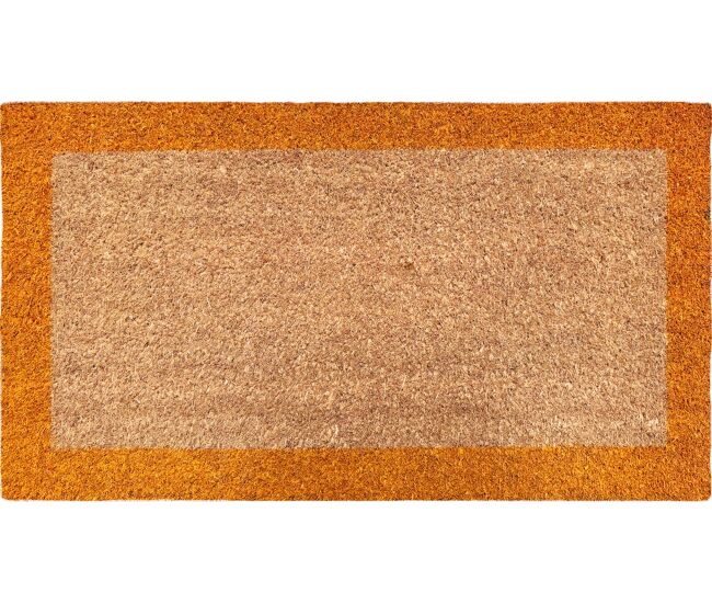 Felpudo cairo bordo 40x70cm fibra coco color naranja