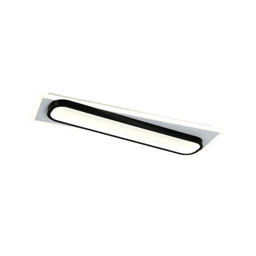 Plafon MANTIS LED 60w 60x15cm branco e preto