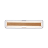 Plafon VOLANO LED 60w 60x15cm branco e madeira