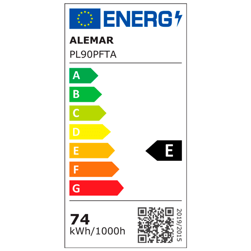Plafon TANA LED 90w diâmetro 50cm branco