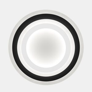 Plafon GALET LED 38w diâmetro 40cm branco e preto