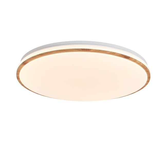 Plafón santos led 48w diámetro 40cm madera