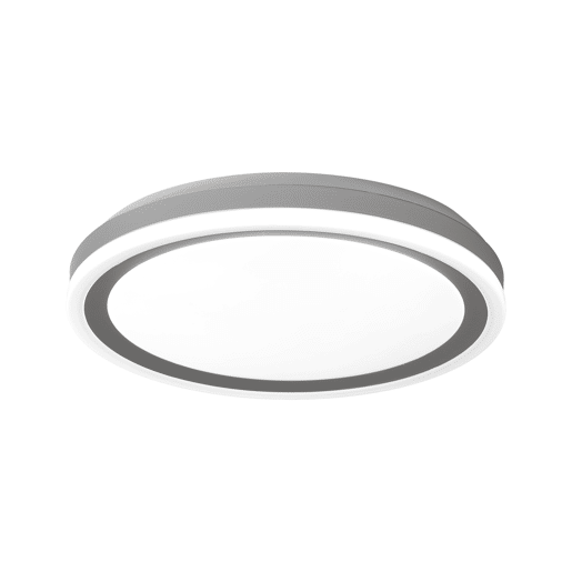 Plafon KAI LED 48w diâmetro 40cm prata Plafon KAI LED 48w diâmetro 40cm prata