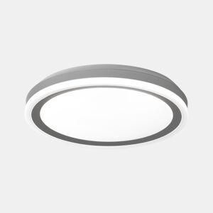 Plafon KAI LED 48w diâmetro 40cm prata