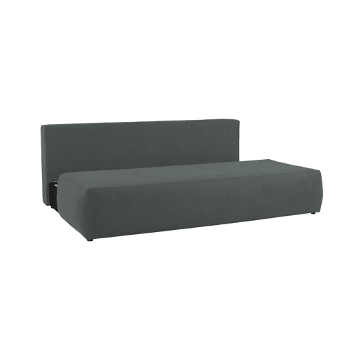 Sofá cama 3 lugares ESMEE cor cinza escuro Sofá cama 3 lugares ESMEE cor cinza escuro