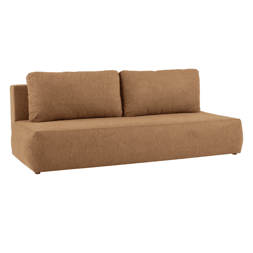 Sofá cama 3 lugares ESMEE cor terracota