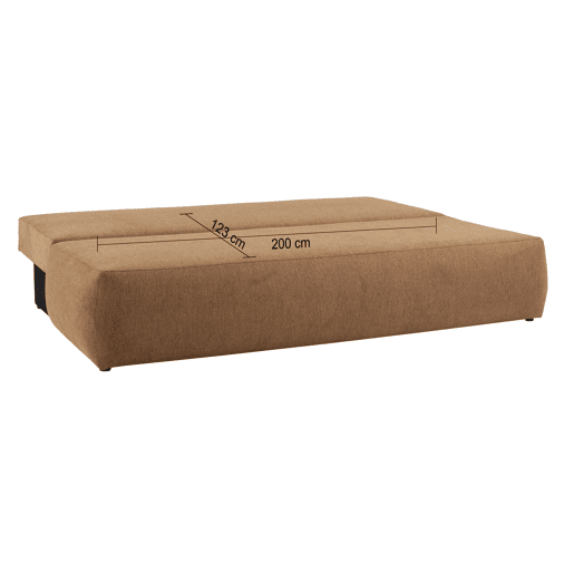 Sofá cama 3 lugares ESMEE cor terracota