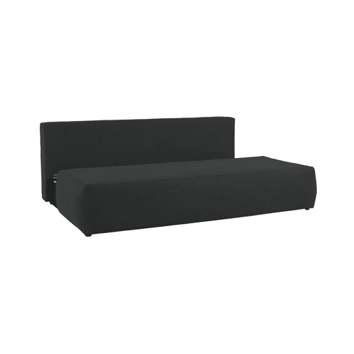Sofá cama 3 lugares ESMEE cor preto Sofá cama 3 lugares ESMEE cor preto