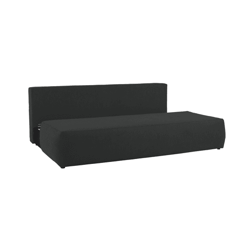 Sofá cama 3 lugares ESMEE cor preto Sofá cama 3 lugares ESMEE cor preto
