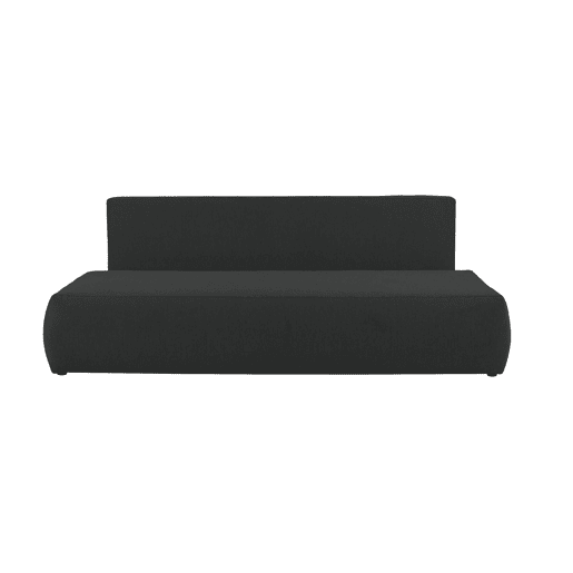 Sofá cama 3 lugares ESMEE cor preto Sofá cama 3 lugares ESMEE cor preto