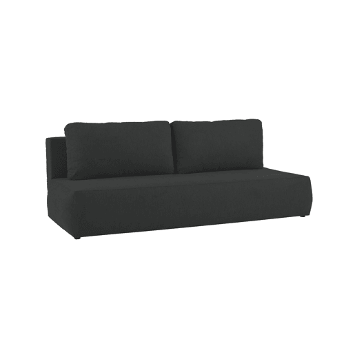 Sofá cama 3 lugares ESMEE cor preto Sofá cama 3 lugares ESMEE cor preto