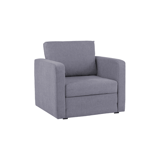 Cadeirão com cama EVAN cor cinza escuro Cadeirão com cama EVAN cor cinza escuro