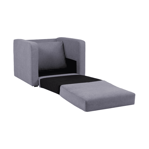 Cadeirão com cama EVAN cor cinza escuro Cadeirão com cama EVAN cor cinza escuro