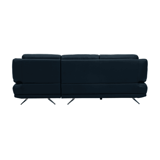 Chaise longue direita em pele KAILUA cor azul