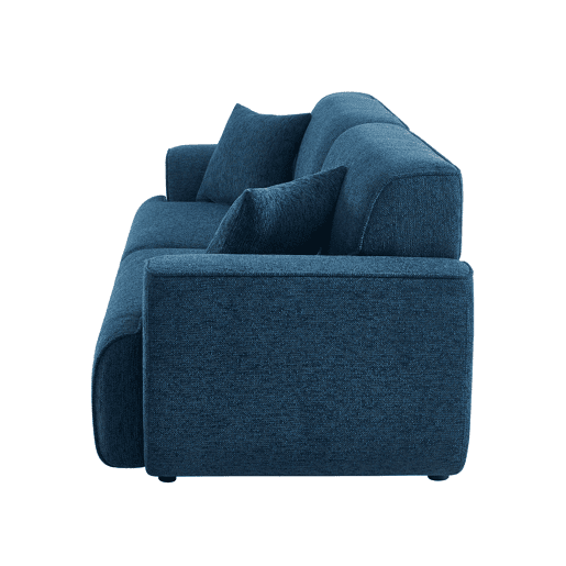 Sofá 3 lugares fixo FANY cor azul