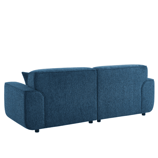 Sofá 3 lugares fixo FANY cor azul