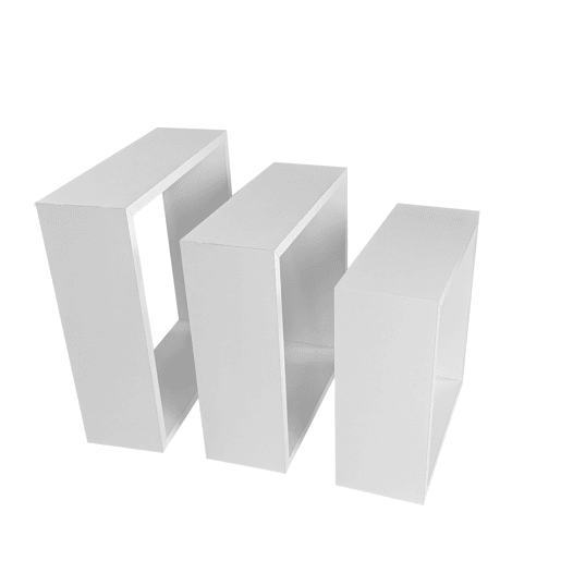 Conjunto de 3 prateleiras quadradas NEXO cor branco Conjunto de 3 prateleiras quadradas NEXO cor branco