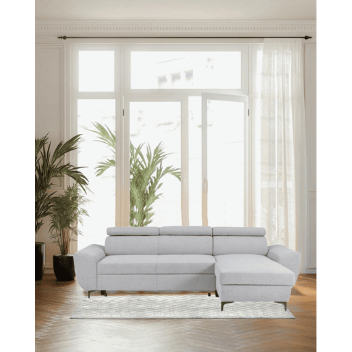 Chaise longue reversível SANTIAGO cor cinza claro