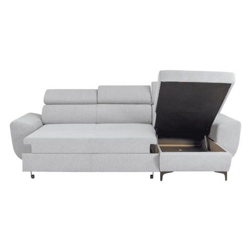 Chaise longue reversível SANTIAGO cor cinza claro