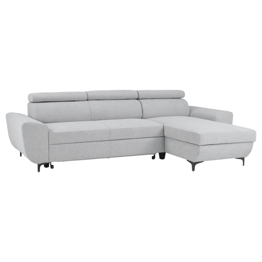Chaise longue reversível SANTIAGO cor cinza claro