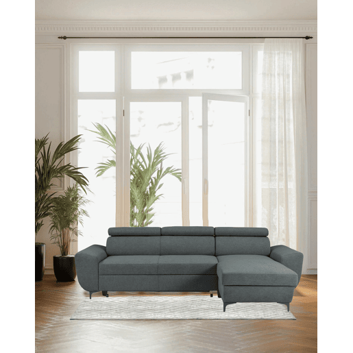 Chaise longue reversível SANTIAGO cor cinza escuro