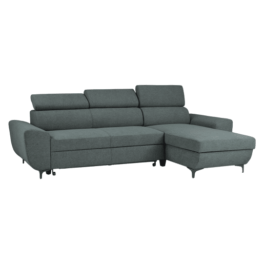 Chaise longue reversível SANTIAGO cor cinza escuro