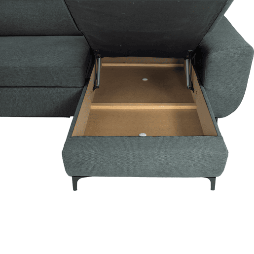 Chaise longue reversível SANTIAGO cor cinza escuro