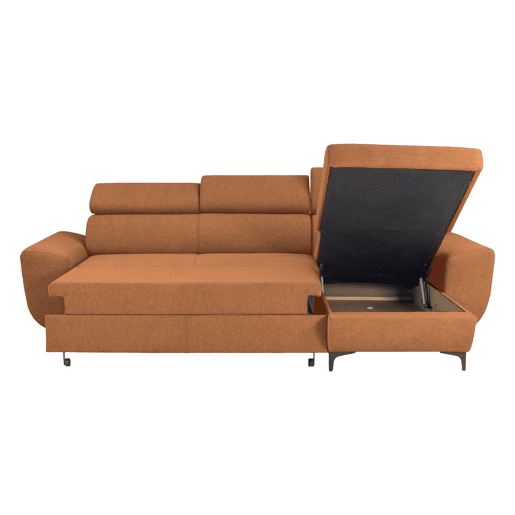 Chaise longue reversível SANTIAGO cor terracota